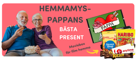 Fint pappahjärta som motiv och härligt hemmamys till pappsen