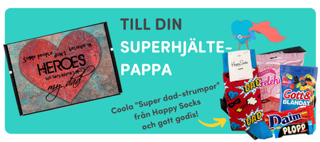 Present till farsdag till superhjältepappan med Happy Socks